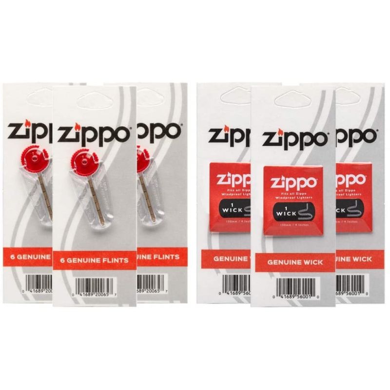 Zippo Accessory Flint and Wick Blister Set Pocket Lighter Multicolor – Al  Musbah